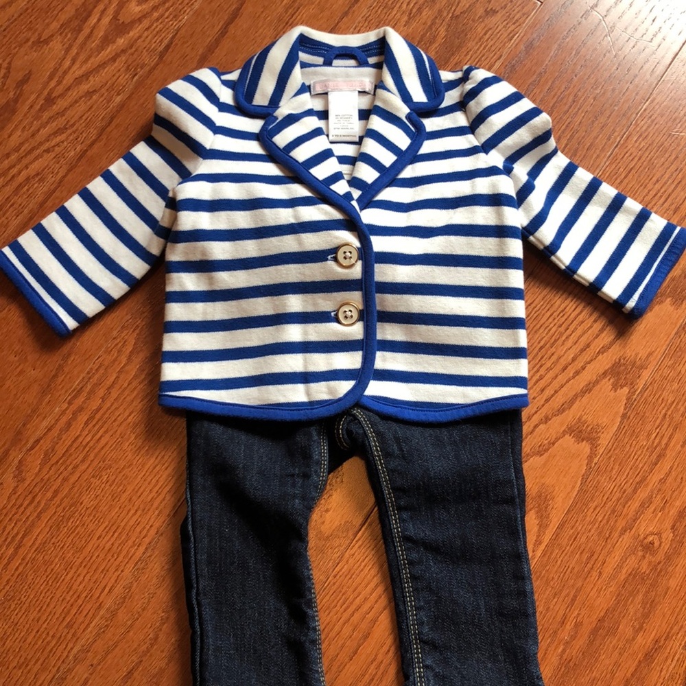 Janie and Jack blazer and gap lined jeans  cy26